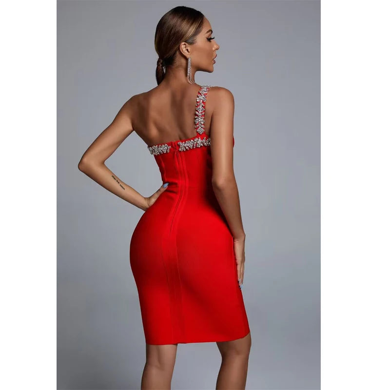 Luna - Diamond Bandage Bodycon Dress