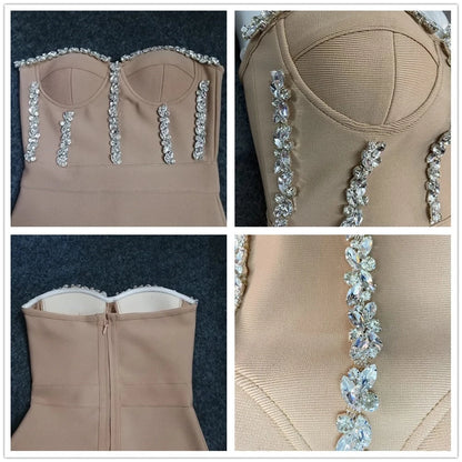 Zia - Strapless Diamond Bandage Dress