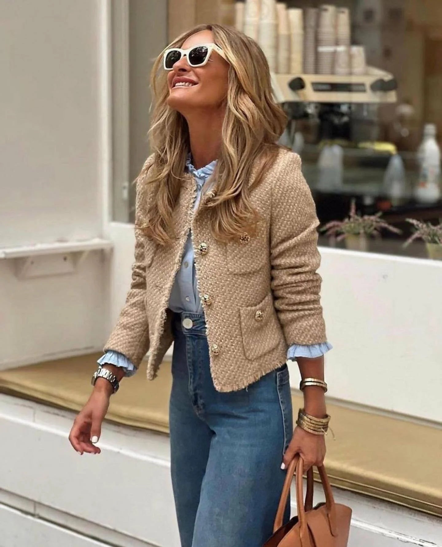 Nicky - Chic Female Tweed Jacket