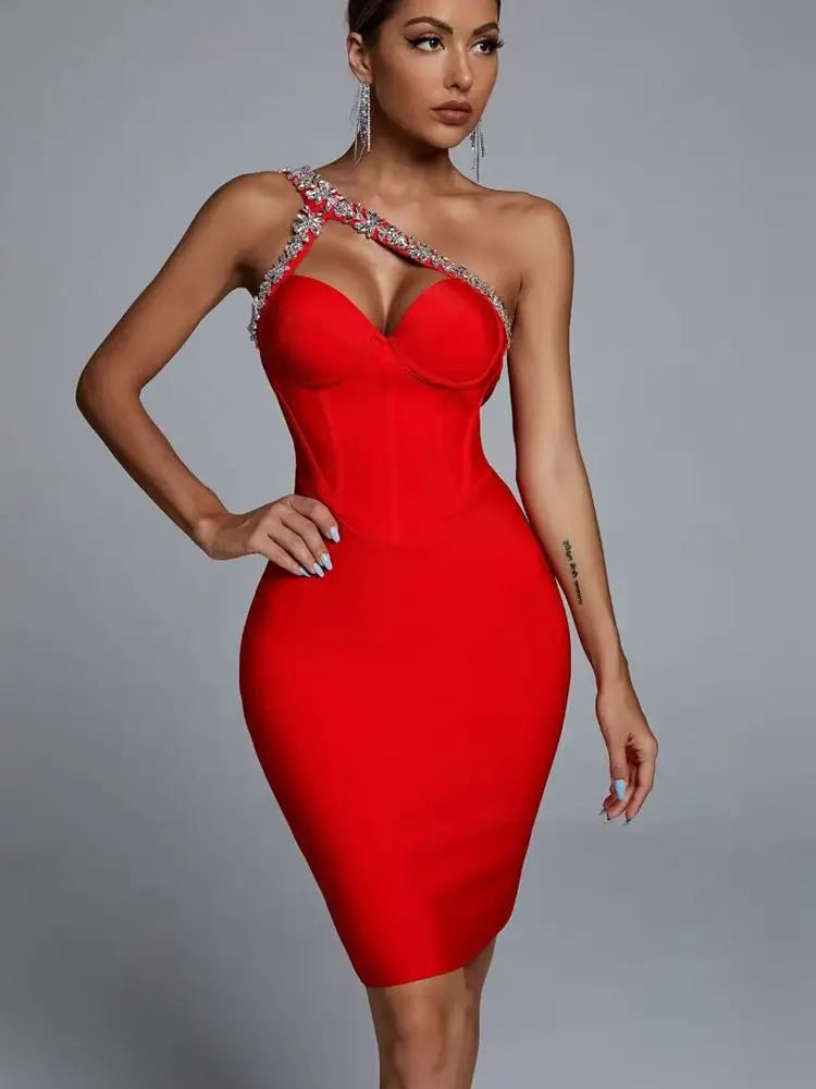 Luna - Diamond Bandage Bodycon Dress