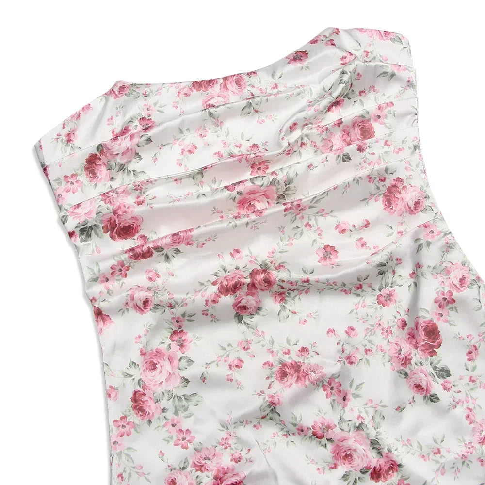 Flora - Strapless Ruched Mini Dress