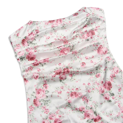 Flora - Strapless Ruched Mini Dress