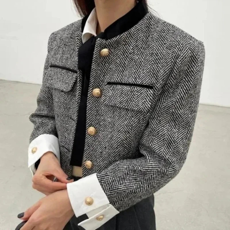 Olivia - Stylish Plaid Coat