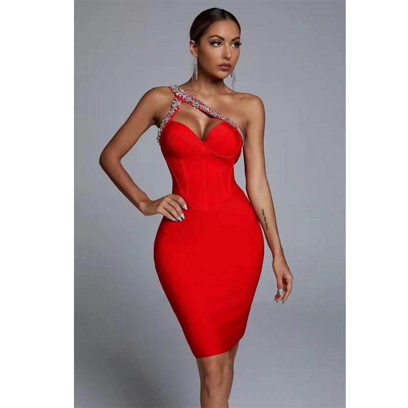 Luna - Diamond Bandage Bodycon Dress